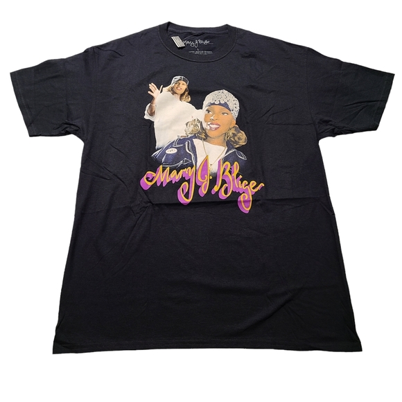 Mary J Blige x Rue21 T-Shirt Black Tee Graphic Unisex Large - Picture 1 of 5
